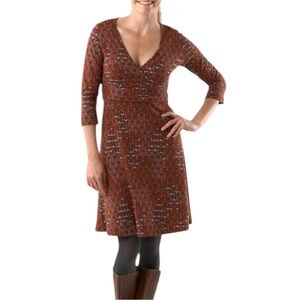 Patagonia Margot 3/4 Sleeve Fit & Flare Stretch Casual Dress